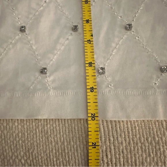 J. Crew • NWT • Relaxed lattice-embellished cropped T-shirt - Picture 10 of 11